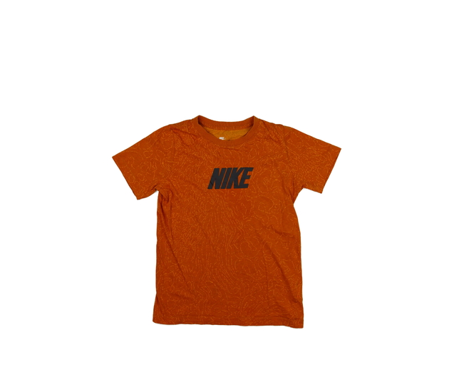 Hnědé vzorované triko Nike 