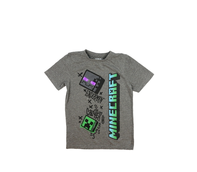 Šedé melírované triko Minecraft Nutmeg