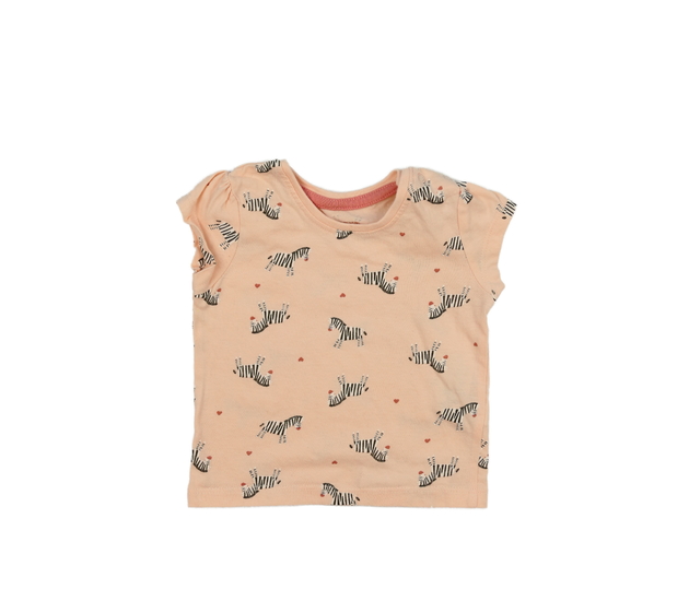 Růžové triko se zebrami Primark 