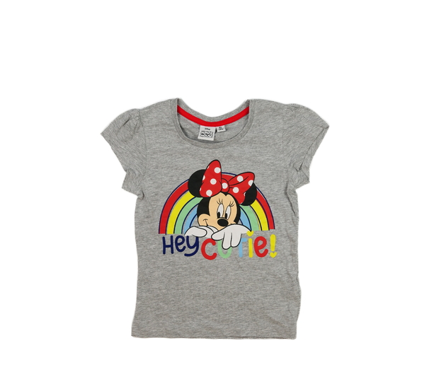 Šedé melírované triko Minnie Disney 