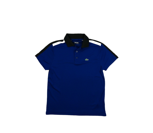 Tmavě modré triko s límečkem vel. 176 Lacoste