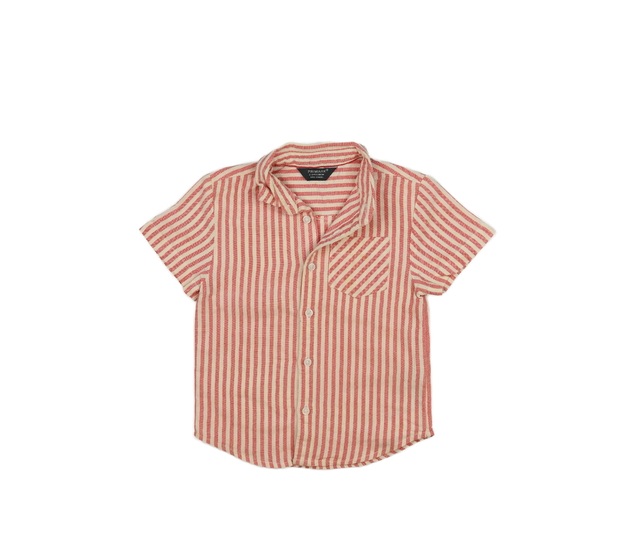 Červeno-krémová pruhovaná košile Primark 