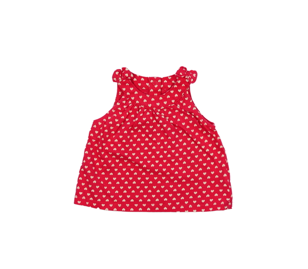 Červené tílko se srdíčky Mothercare