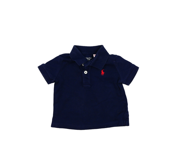 Tmavě modré triko s límečkem Ralph Lauren 