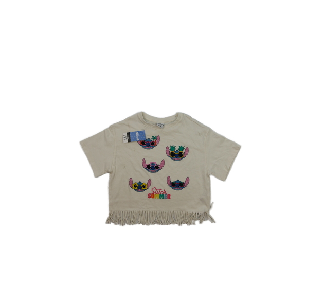 Nový krémový crop top Stitch Disney George 