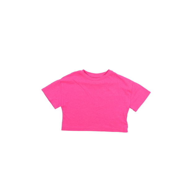 Sytě růžový crop top Next
