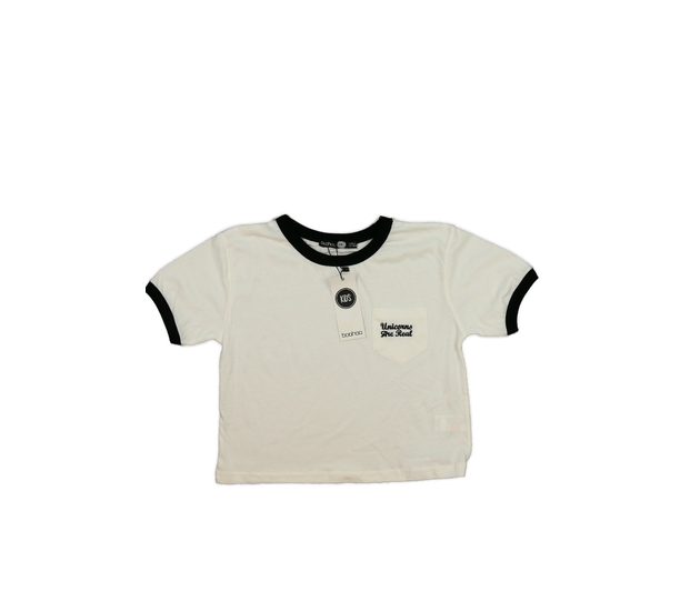 Nový smetanový crop top 