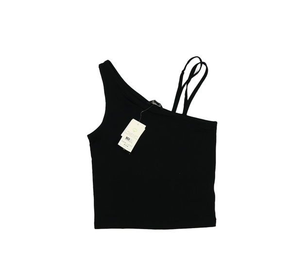 Nové černé crop tílko New Look 