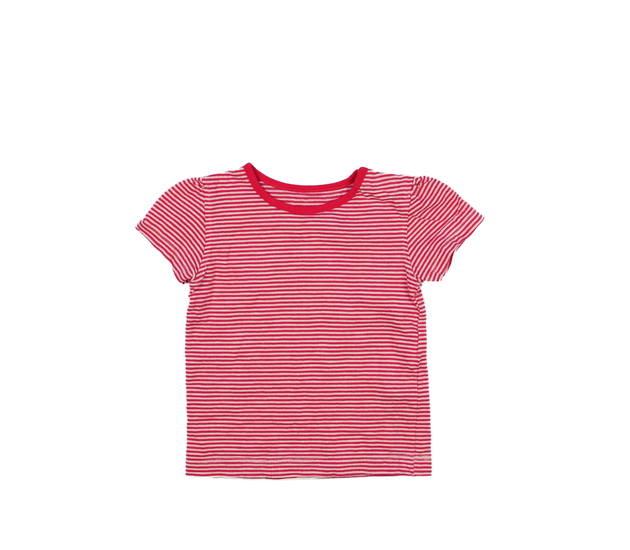 Červeno-bílé pruhované triko M&S