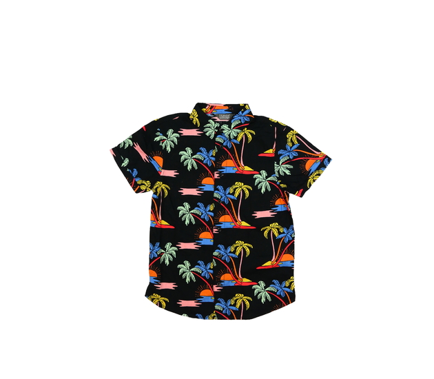 Černá košile s palmami Primark 