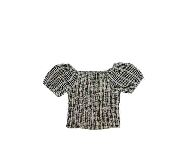 Prošívaný květinový crop top Primark 