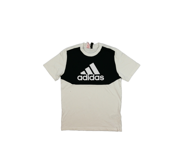 Bílo-černé triko Adidas 