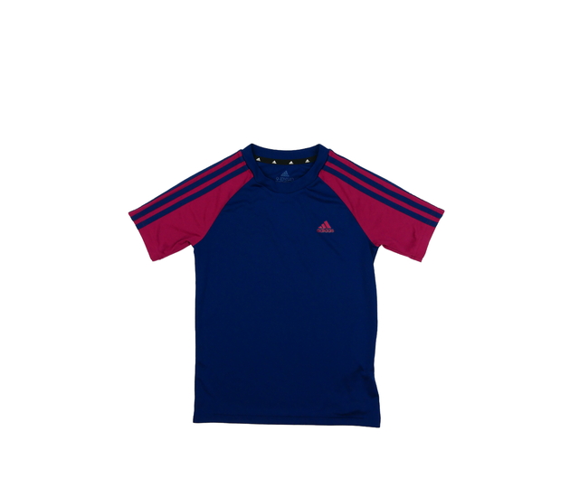 Tmavé modro-červené sportovní triko Adidas 