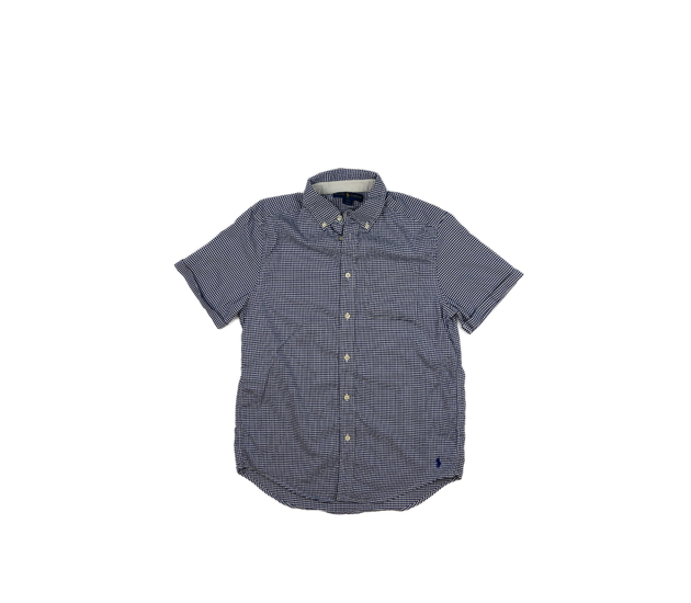Modro-bílá kostkovaná košile vel. 176 Ralph Lauren