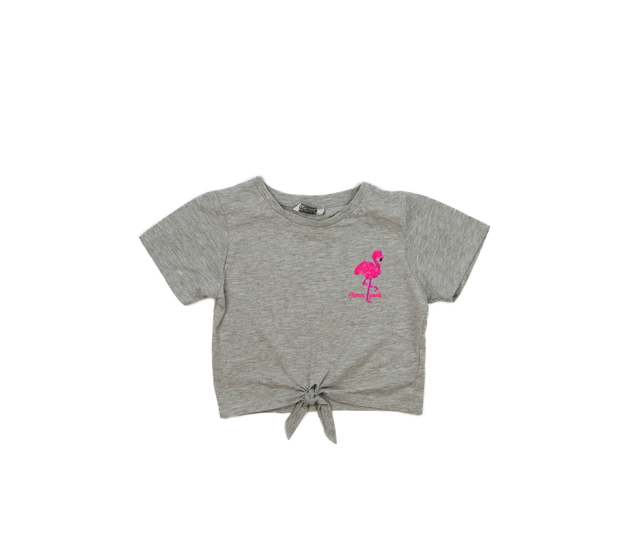 Šedý melírovaný crop top Primark 