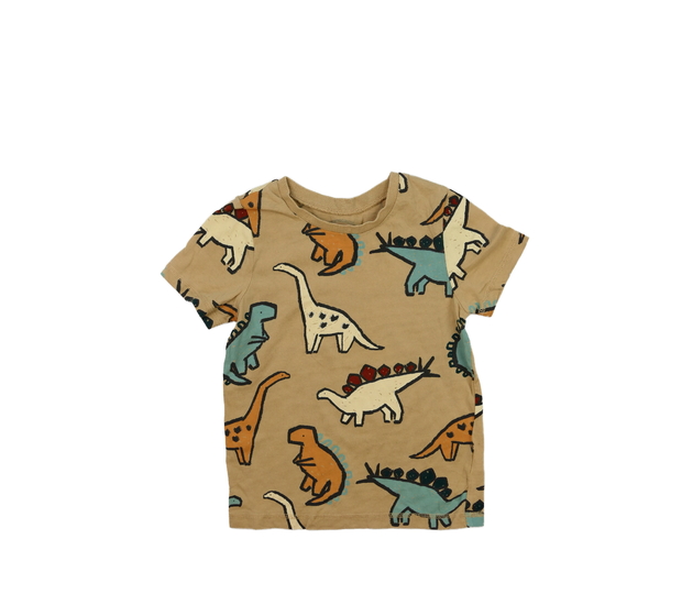 Hnědé triko s dinosaury George