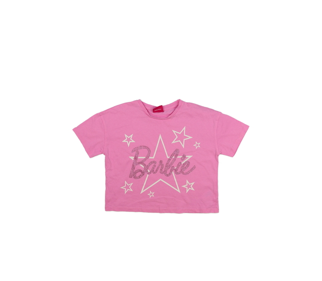Růžový crop top Barbie George