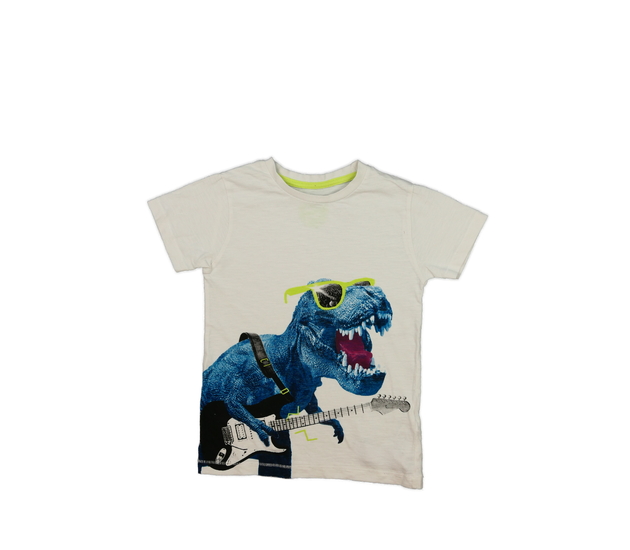 Bílé triko s dinosaurem Bluezoo 