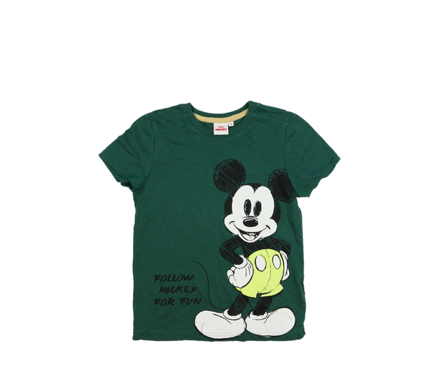 Tmavě zelené triko Mickey 