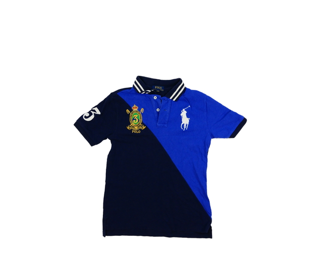 Tmavě modré triko s límečkem Ralph Lauren 
