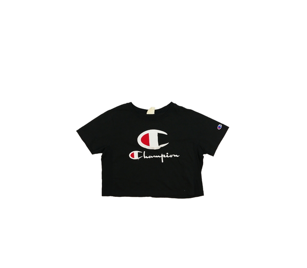 Černý crop top EUR S Champion