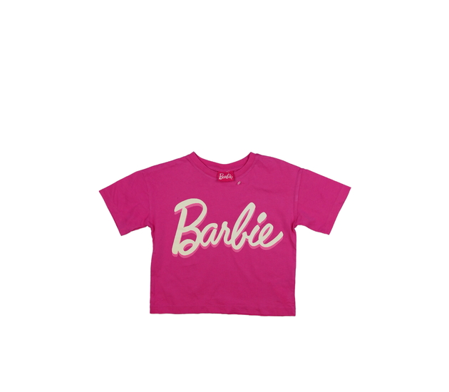 Růžový crop top Barbie George