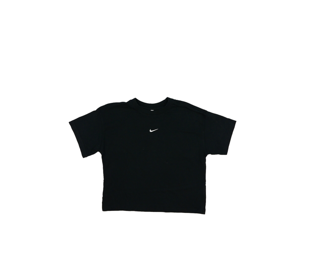 Černé crop triko Nike 