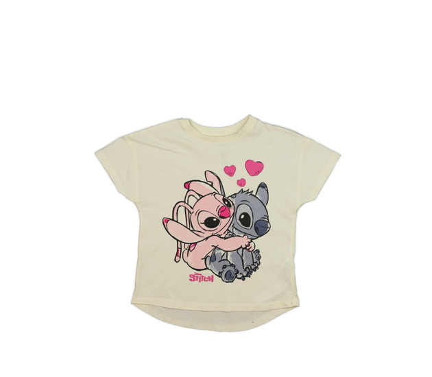 Krémové triko Stitch Disney 