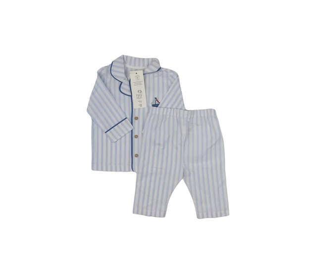 Nové modrobílé pruhované pyžamo F&F