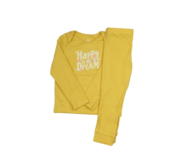 Žluté pyžamo s květinami F&F