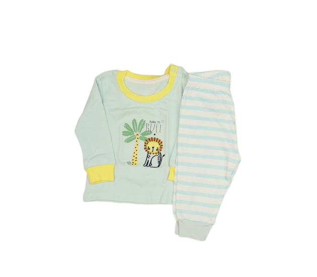 Modré pyžamo s lvíčkem 