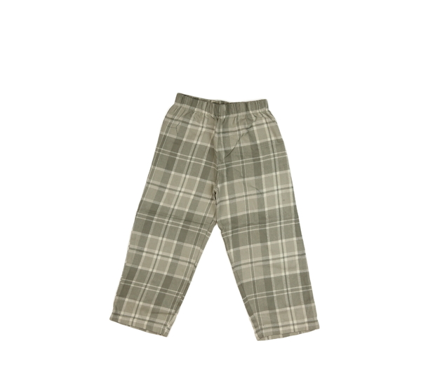 Šedé kostkované pyžamové kalhoty 