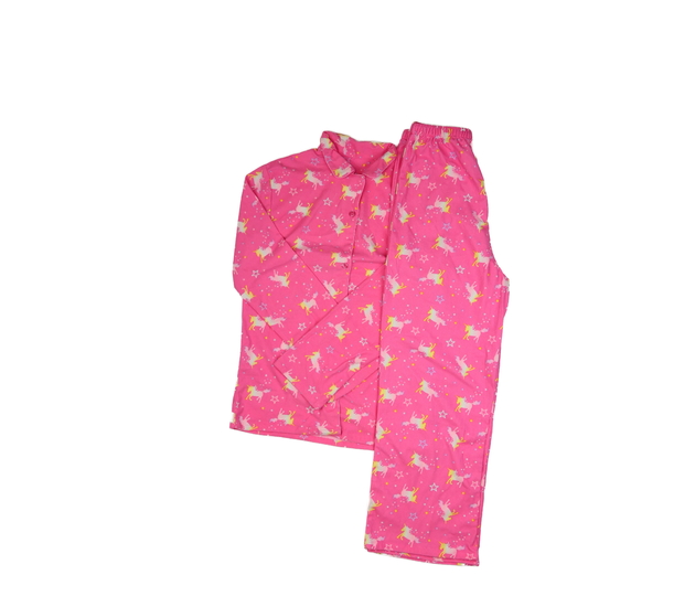 Růžové hebké pyžamo s jednorožci