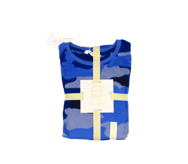 Nové modré fleecové pyžamo M&S