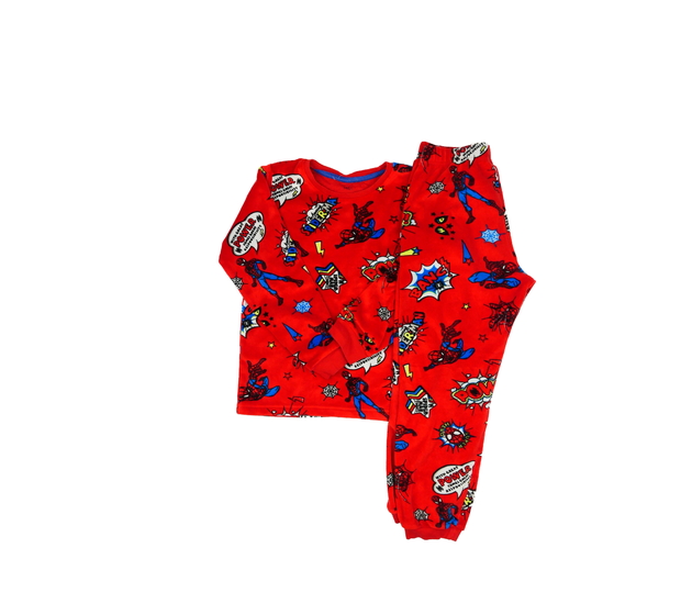 Červené hebké pyžamo Marvel M&S