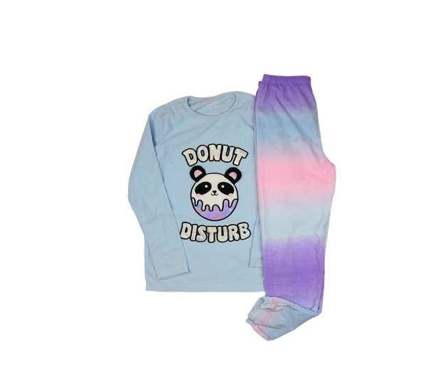 Modro-fialové hebké teplé pyžamo Primark