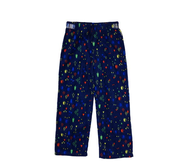 Tmavě modré teplé pyžamové kalhoty 