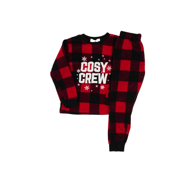 Kostkované teplejší pyžamo 