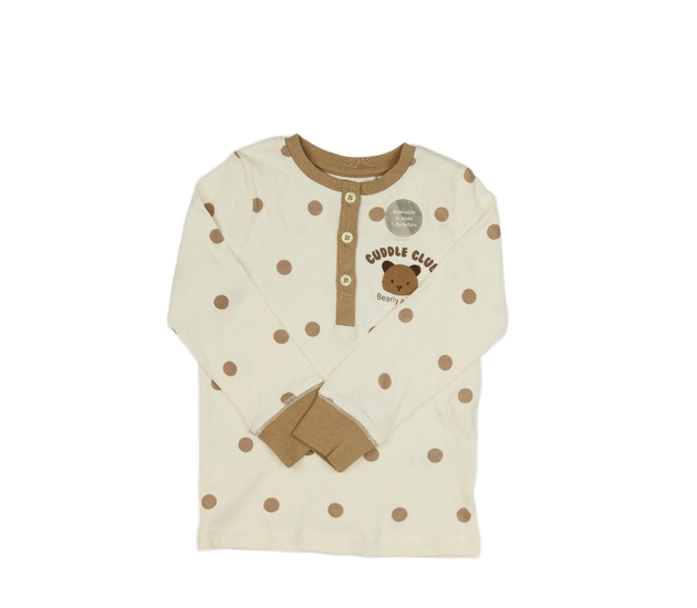 Krémovo-hnědé pyžamové triko George