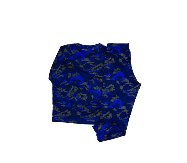 Modré vzorované lehké pyžamo 