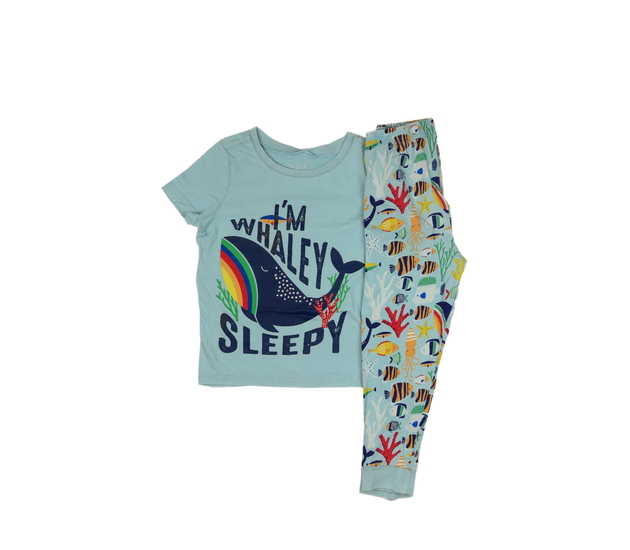 Modré pyžamo s mořským motivem Tu