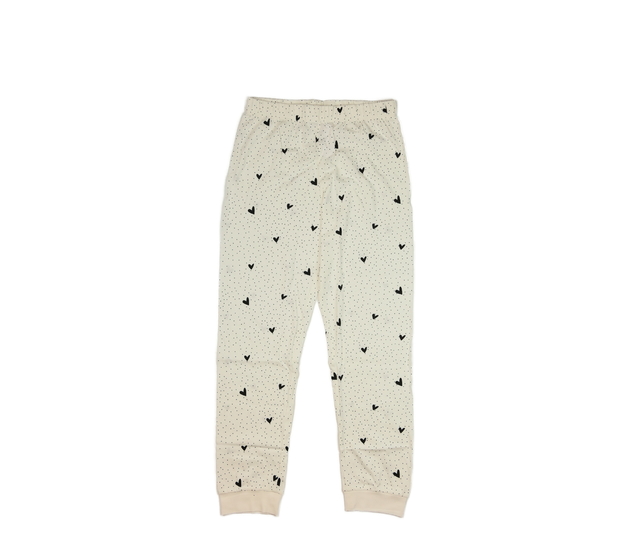 Krémové pyžamové kalhoty se srdci M&S