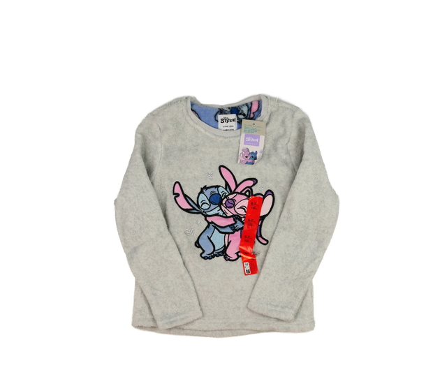 Nový šedý teplý pyžamový vršek Stitch Primark 