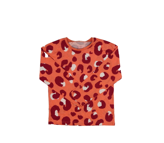 Oranžový vzorovaný pyžamový vršek Tu