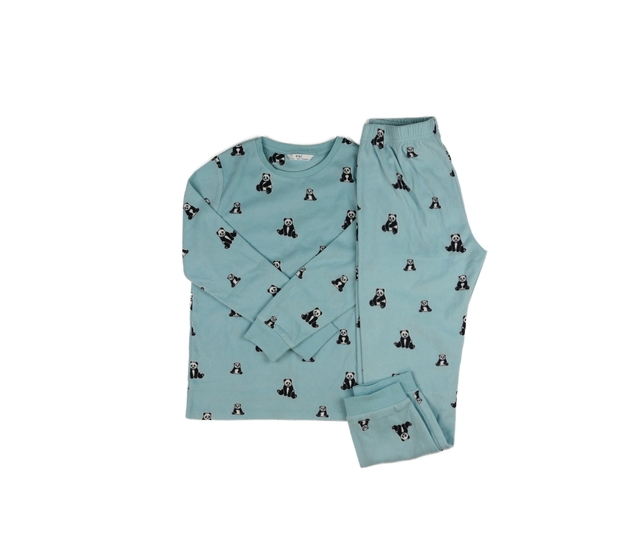 Tyrkysové teplejší pyžamo s pandou M&S