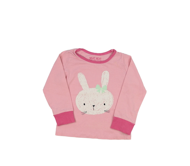 Růžový pyžamový vršek se zajíčkem Mothercare