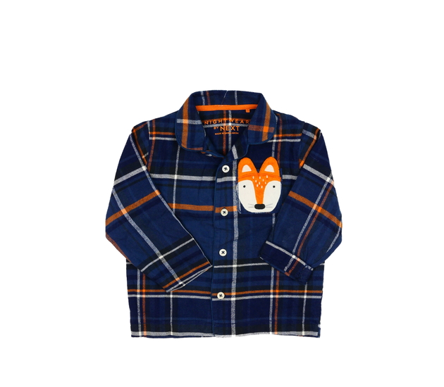 Modrý pyžamový vršek s liškou Next