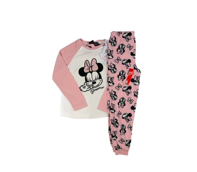 Nové růžové teplé pyžamo Minnie Disney Primark 
