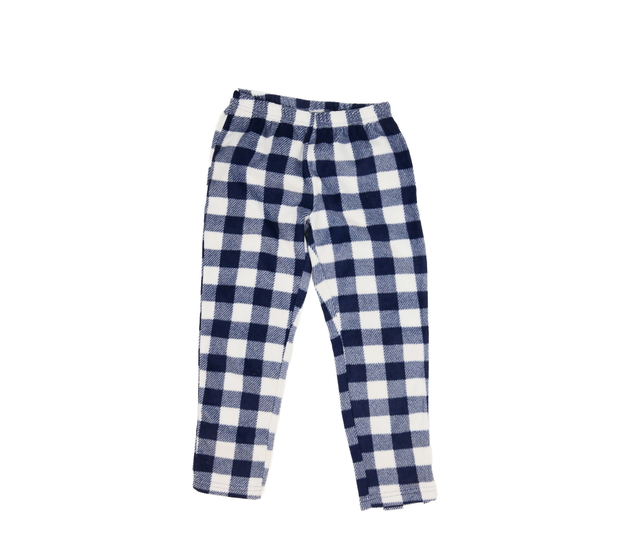 Modré kostkované pyžamové kalhoty