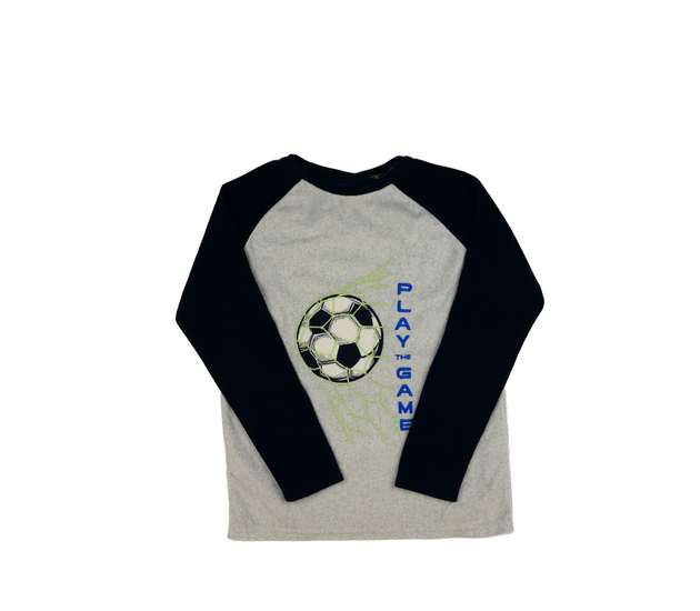 Modro-šedý pyžamový vršek Primark